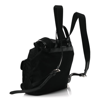 Prada Tessuto Nylon Soft Calfskin Backpack Black 2 of 10