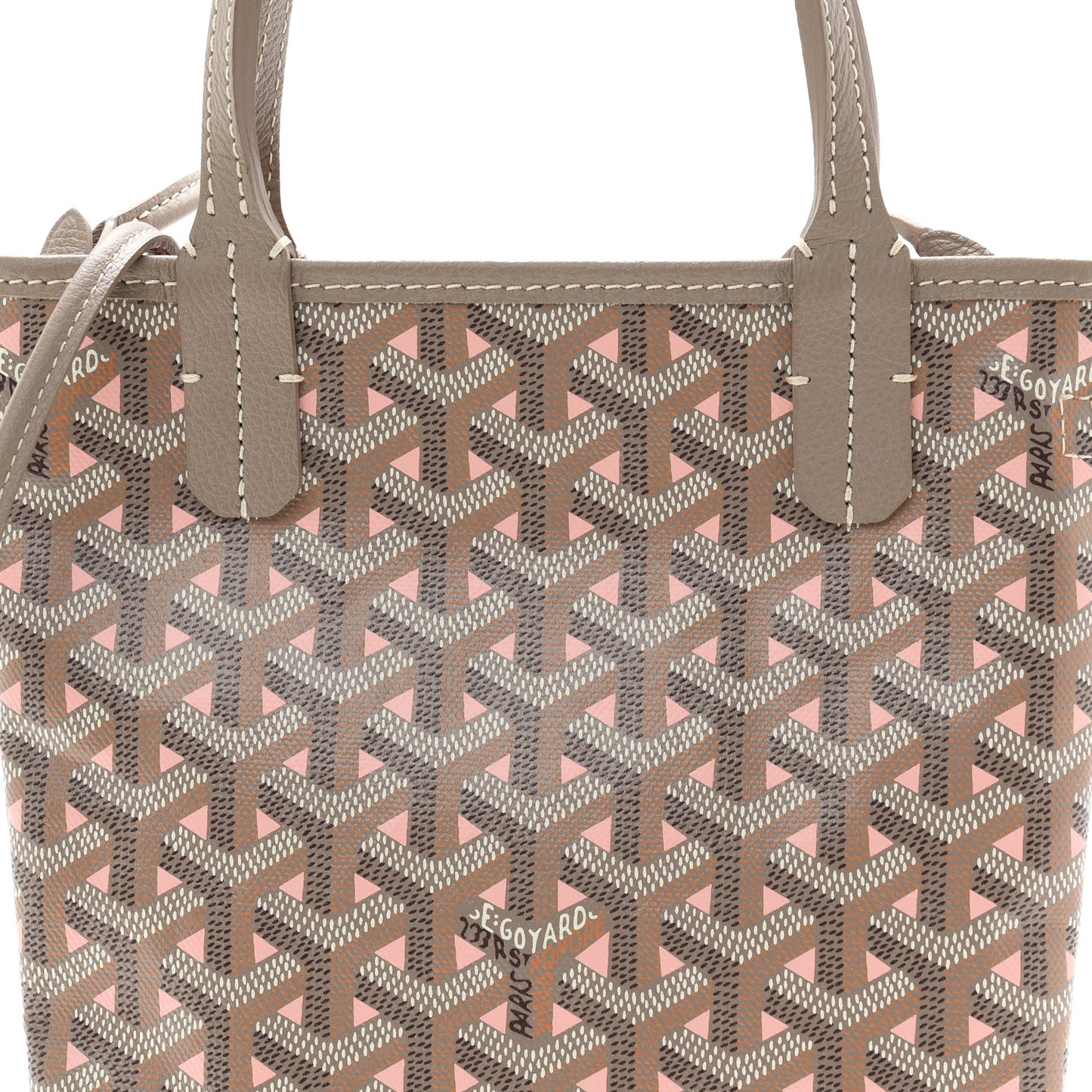 Goyardine Poitiers Claire Voie Tote Grege Powder Pink