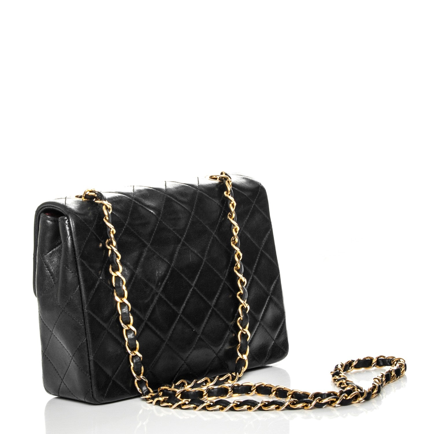 Chanel Lambskin Quilted Small Single Flap Black 3 of 8