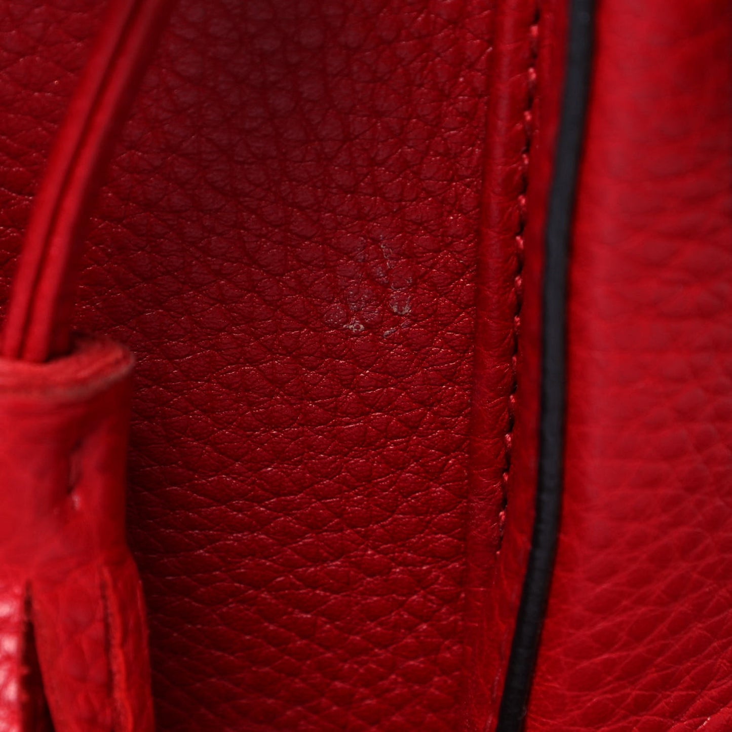 Cellarius Calfskin Medium Bamboo Backpack Hibiscus Red