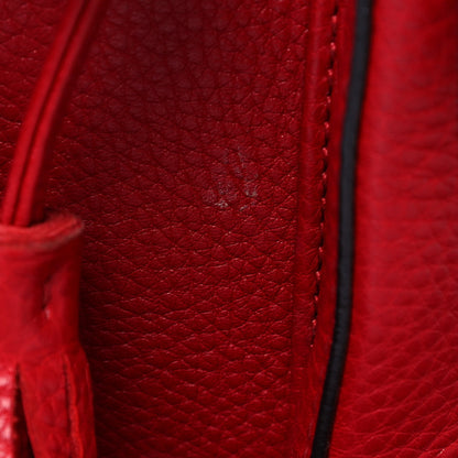 Gucci Cellarius Calfskin Medium Bamboo Backpack Hibiscus Red 13 of 15