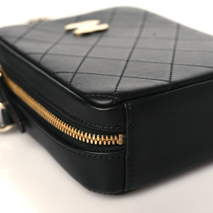 Chanel Calfskin Stitched Cup Of Tea Vanity Case Black 8 of 9