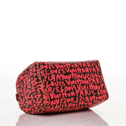Louis Vuitton Monogram Graffiti Speedy 30 Fuchsia 4 of 7
