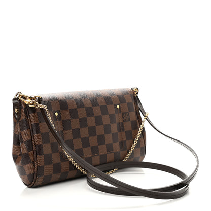 Louis Vuitton Damier Ebene Favorite MM 3 of 9