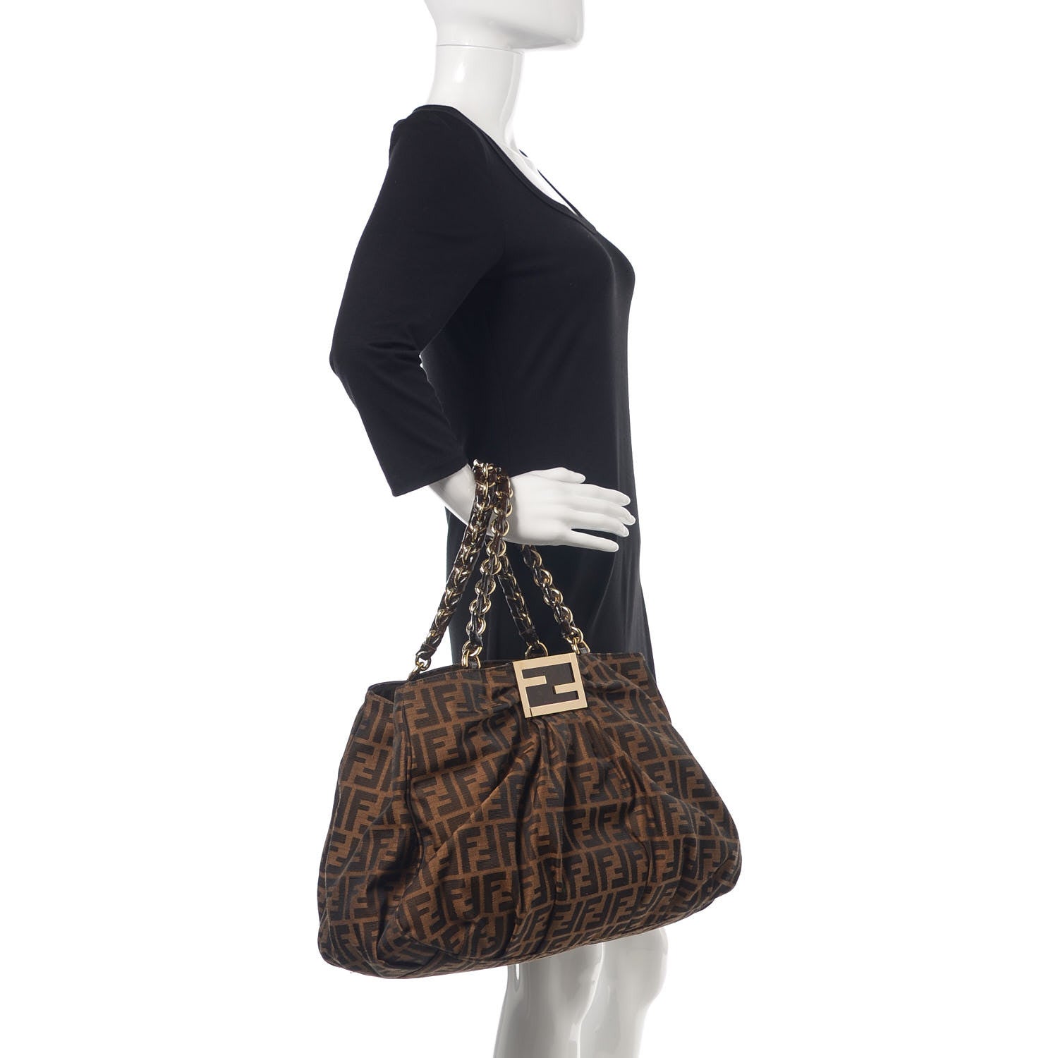 Fendi Zucca Mia Tote Tobacco 2 of 9