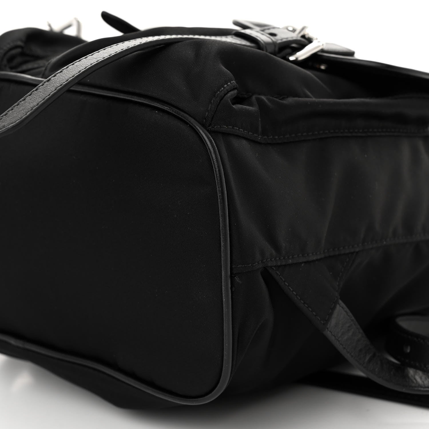 Prada Tessuto Nylon Vitello Backpack Black 10 of 11