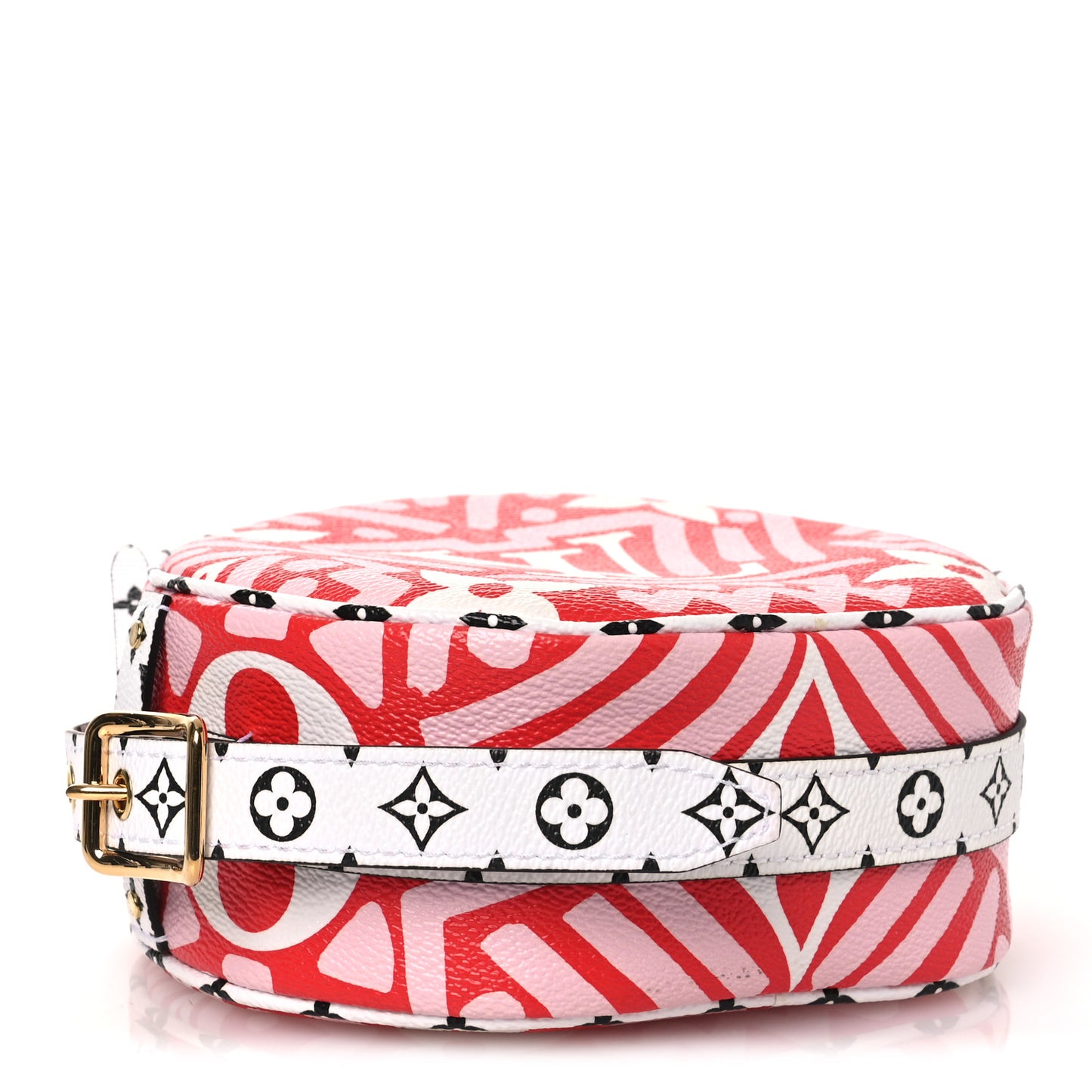 Monogram Giant Crafty Boite Chapeau Souple PM Rouge Rose Creme