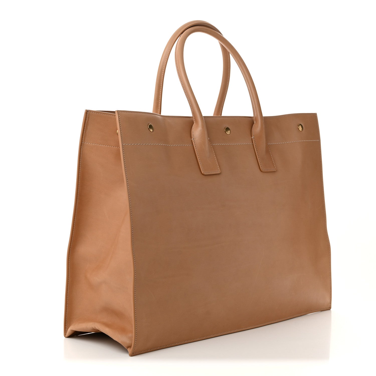 Saint Laurent Vitello Large Rive Gauche Tote Natural 3 of 10