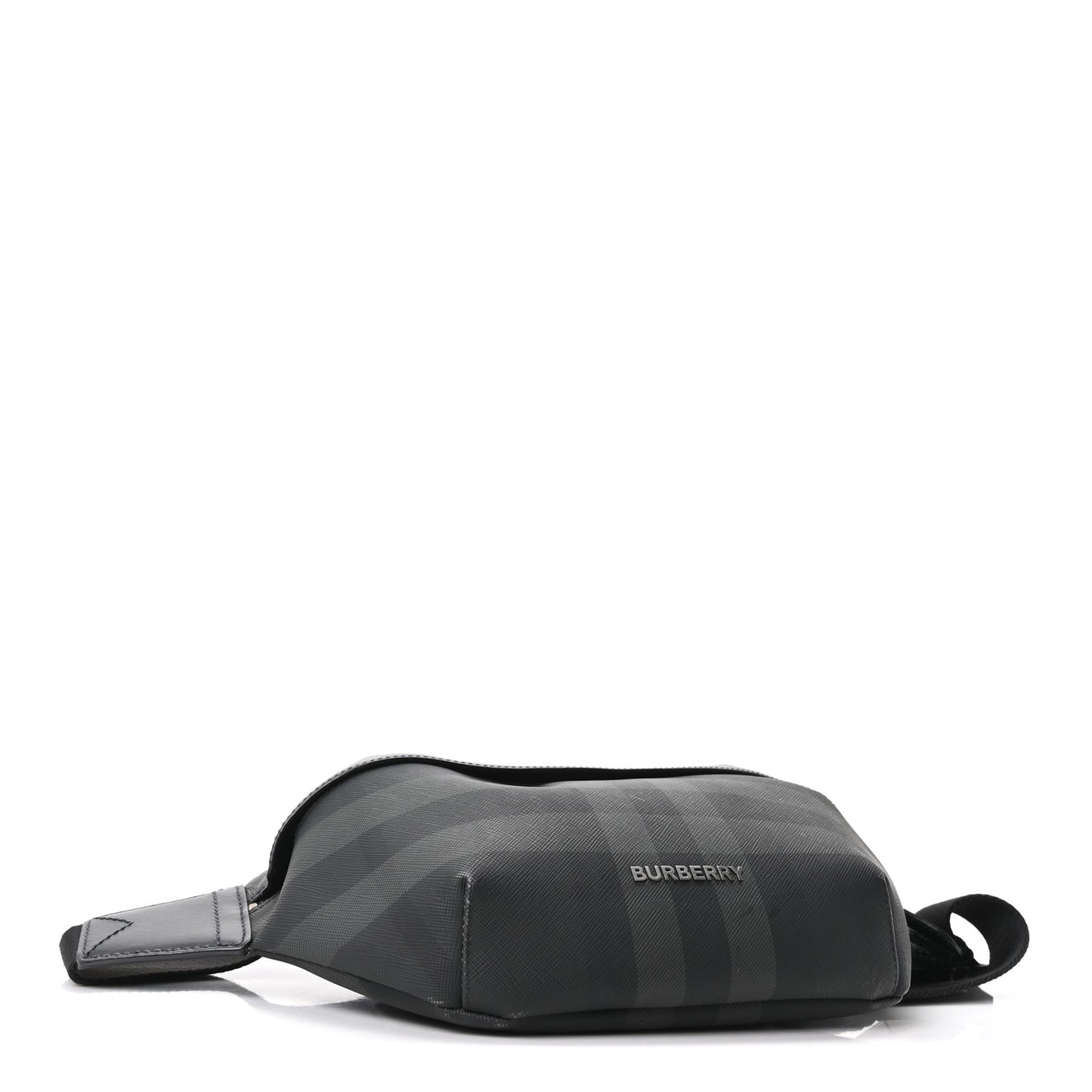 Charcoal Check Calfskin Sonny Bum Bag Charcoal