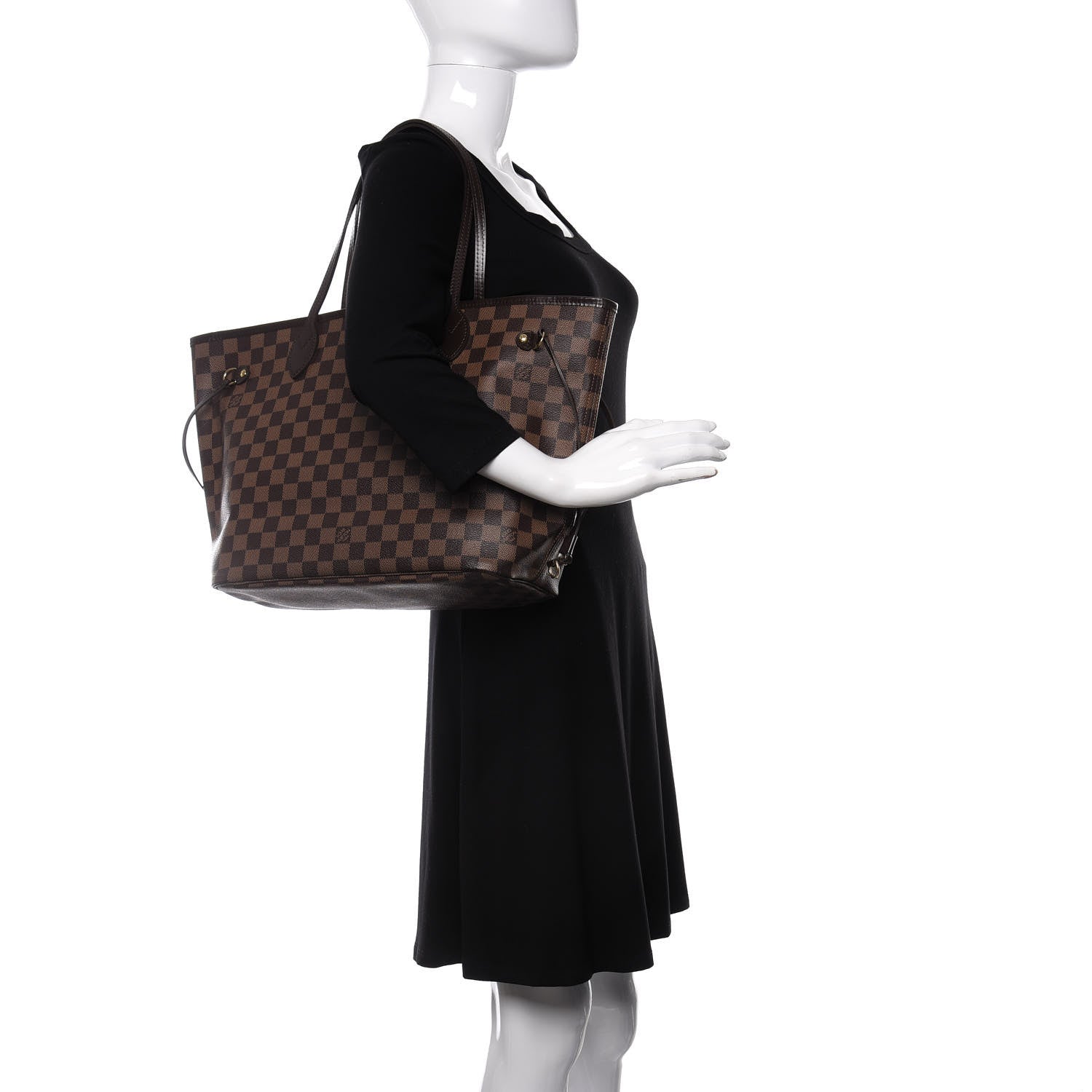 Louis Vuitton Damier Ebene Neverfull MM 2 of 10