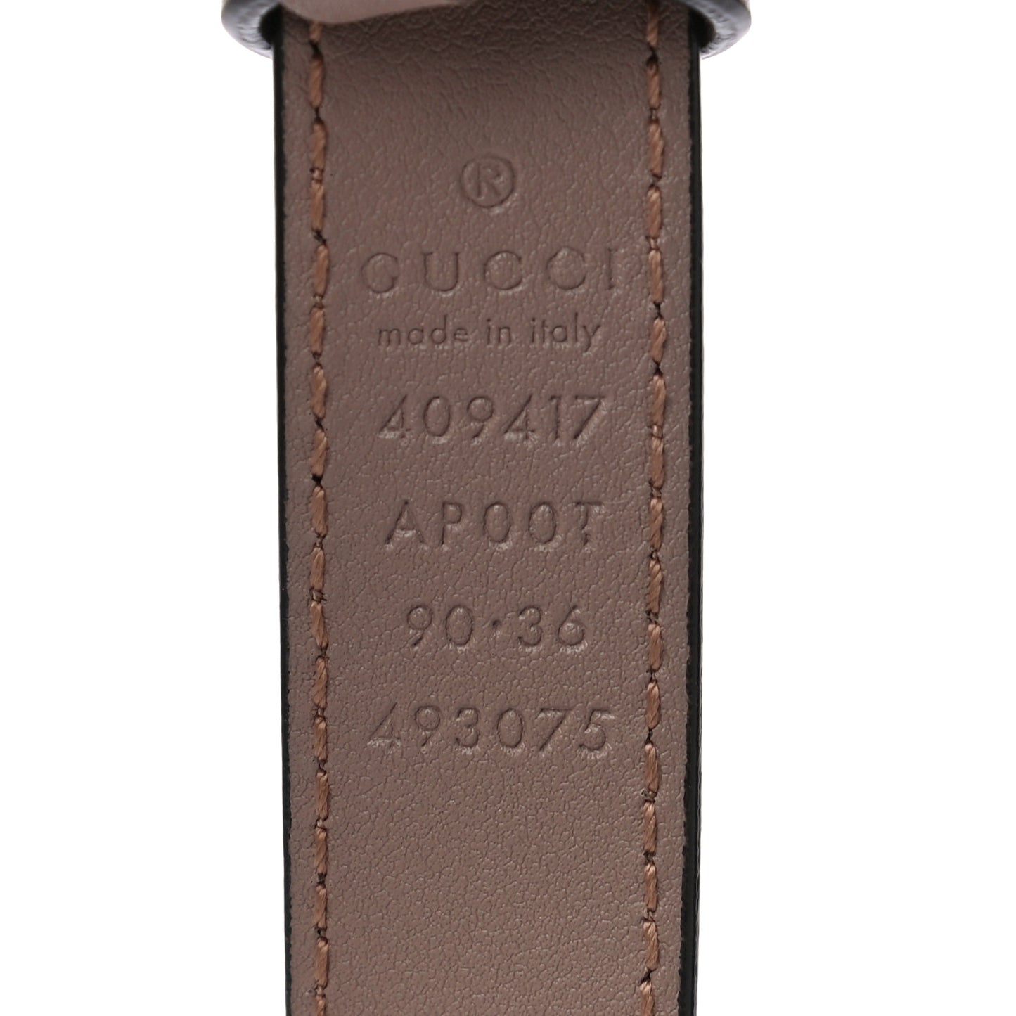 Calfskin Double G 20mm Belt 90 36 Porcelain Rose