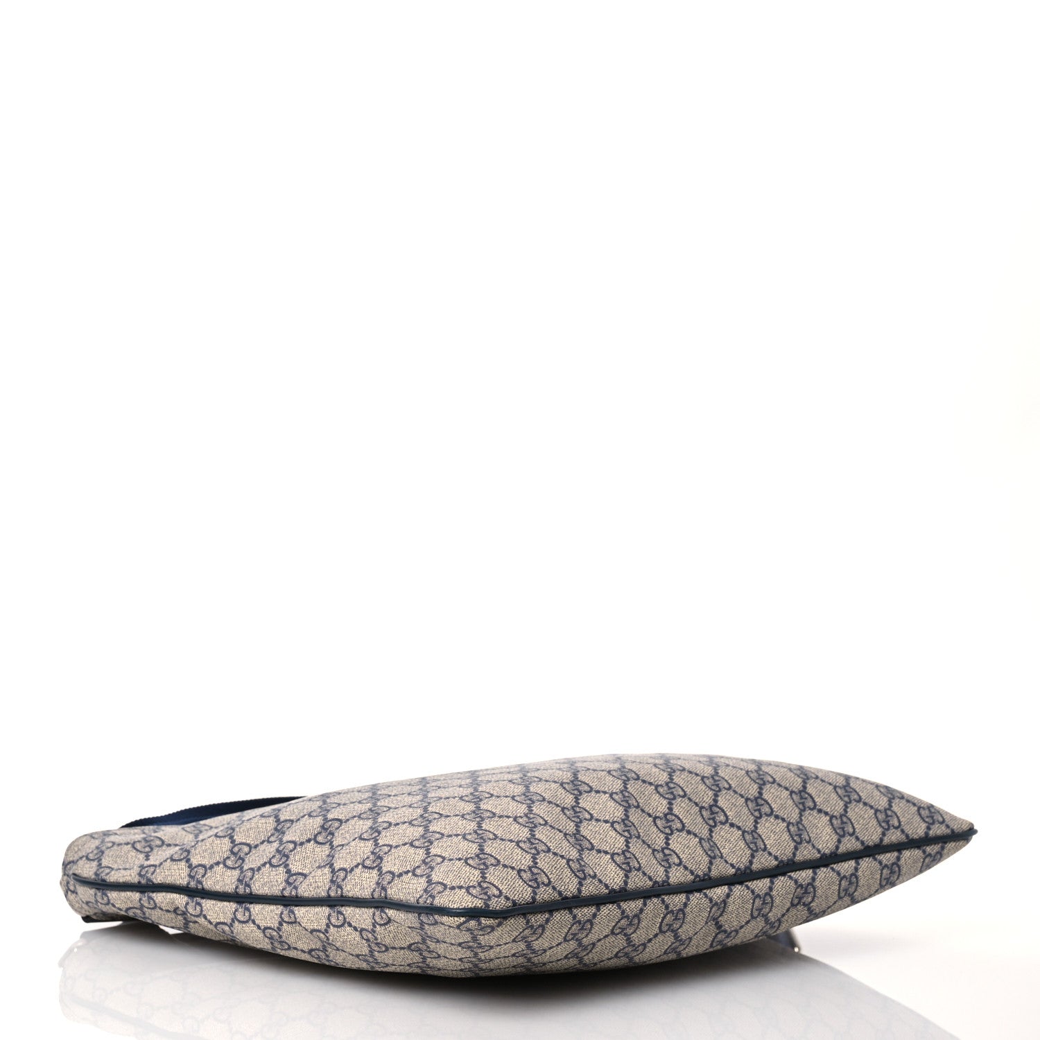 Gucci GG Plus Monogram Large Flat Messenger Bag Beige Blue 4 of 16