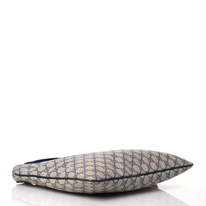 Gucci GG Plus Monogram Large Flat Messenger Bag Beige Blue 4 of 16