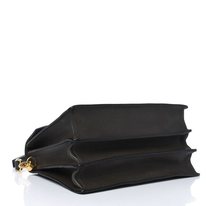 Miu Miu Goatskin Bandoliera Madras Shoulder Bag Dark Green 5 of 16