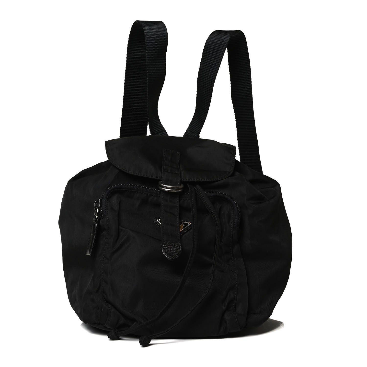Prada Nylon Vela Mini Cinch Backpack Black 1 of 15