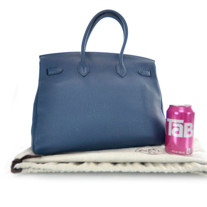 Hermes Togo Birkin 35 Bleu de Prusse 3 of 9