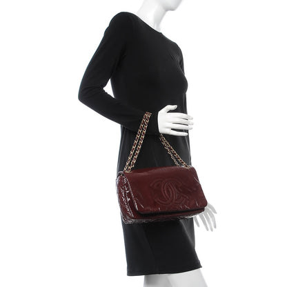 Chanel Vinyl Medium Rock and Chain Flap Bordeaux 3 of 9
