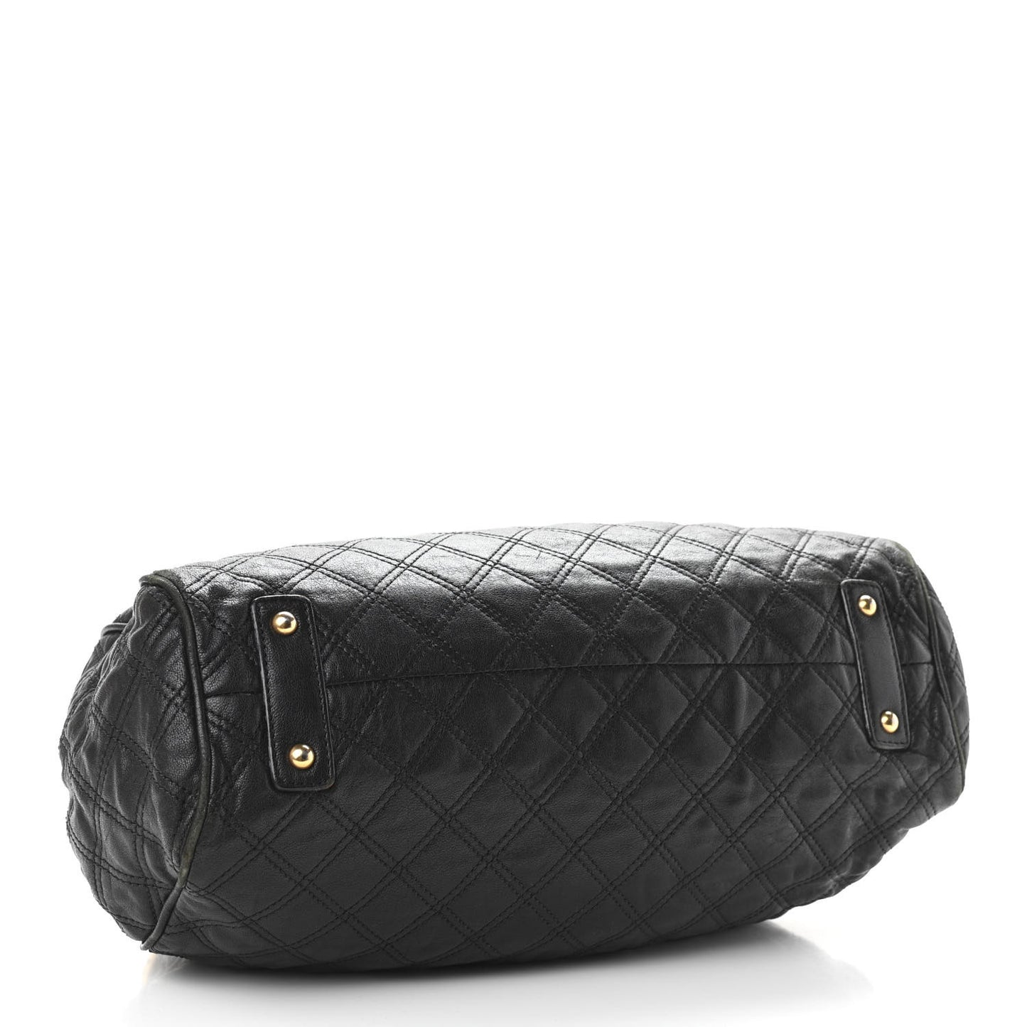 Calfskin Quilted Stam Black