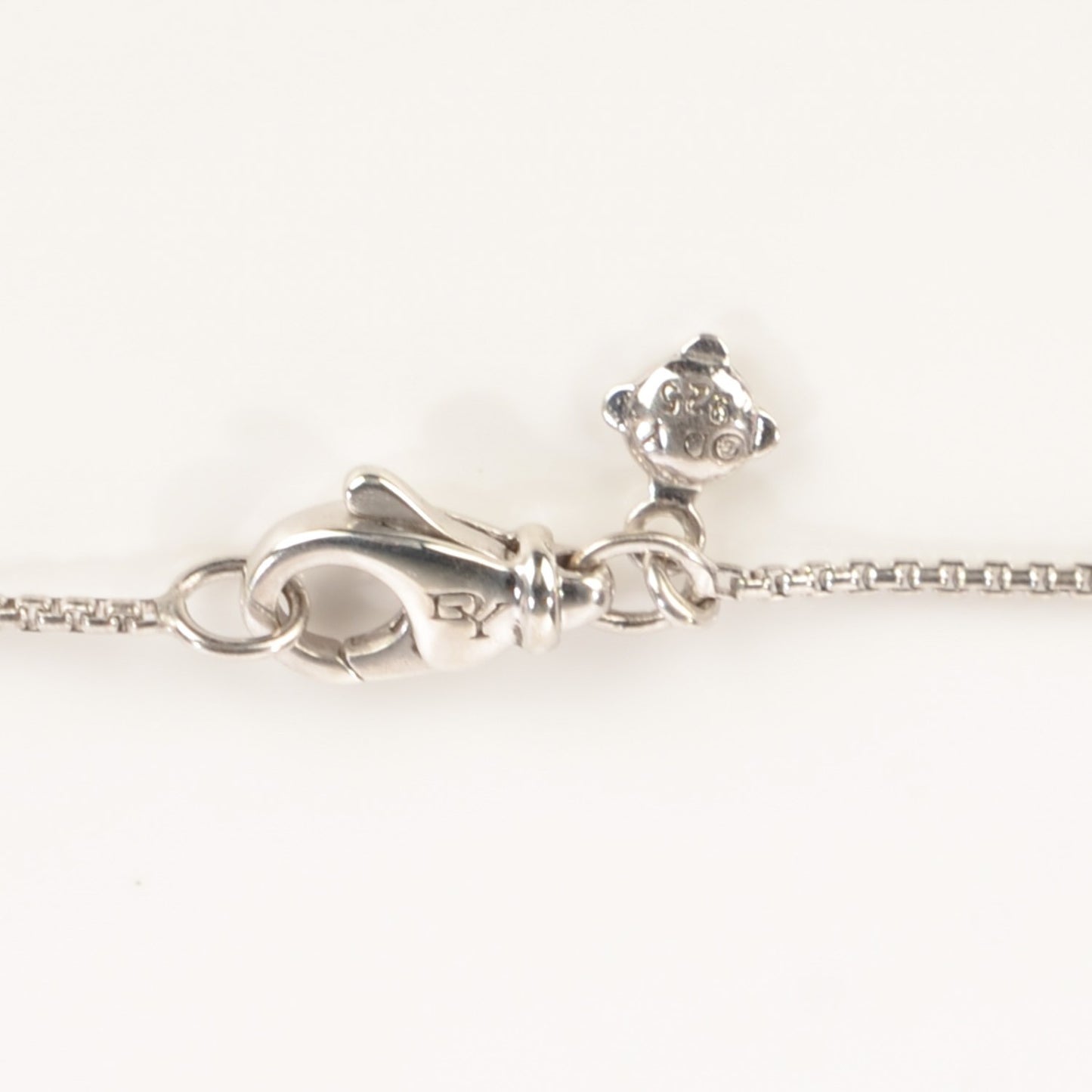 Sterling Silver Diamond 7mm Infinity Pendant Necklace