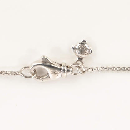 David Yurman Sterling Silver Diamond 7mm Infinity Pendant Necklace 4 of 6