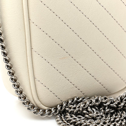 Gucci Sakai Be Green Calfskin Diagonal Stitched Mini Blondie Vertical Shoulder Bag Mystic White 10 of 13