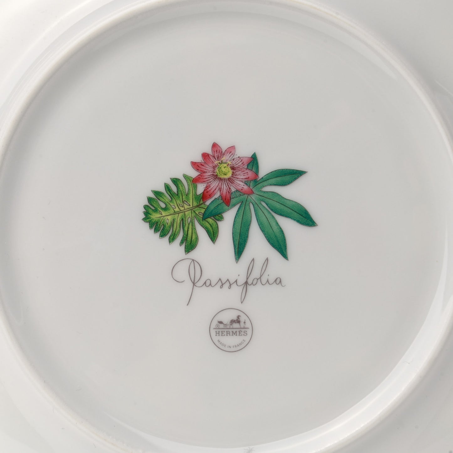 Porcelain Passifolia Dessert Plate N°1 Set of 2