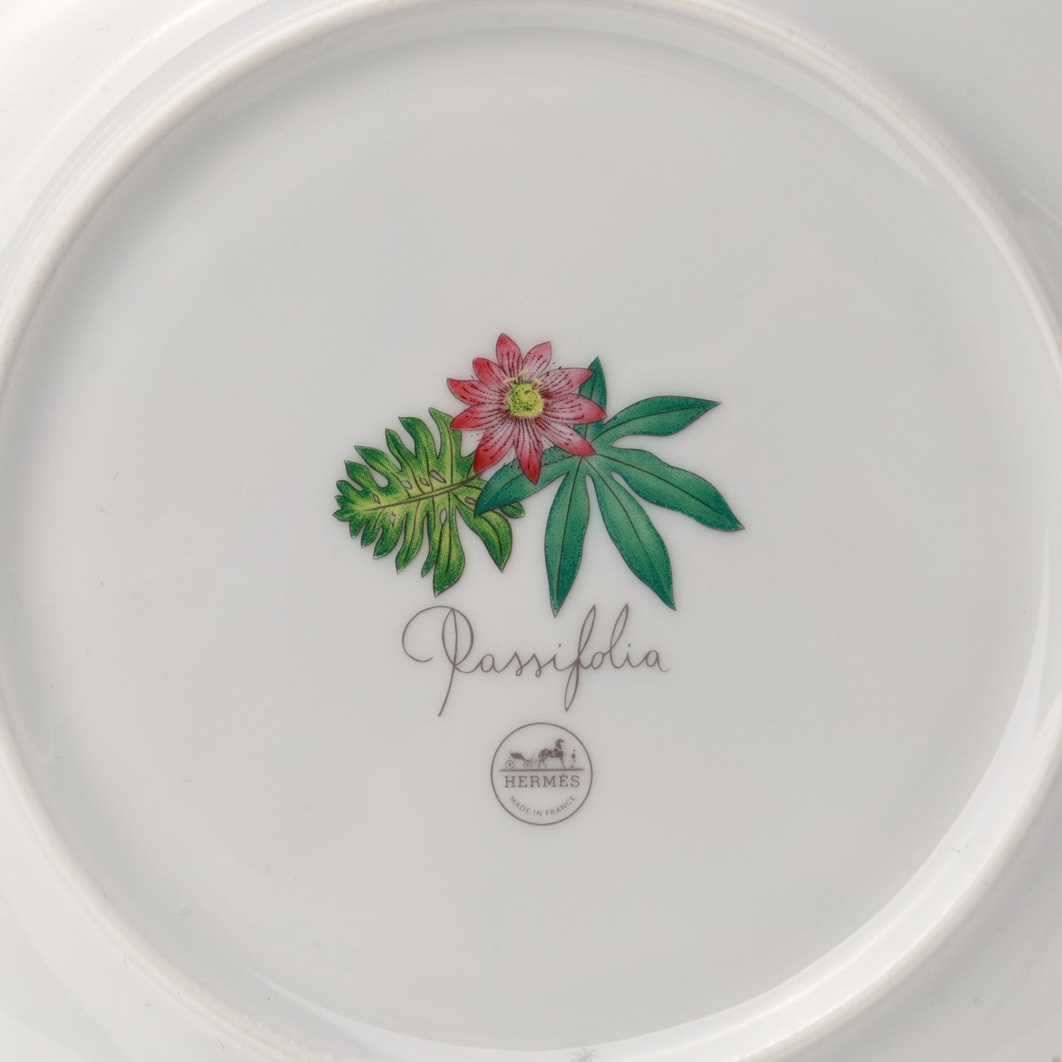 Hermes Porcelain Passifolia Dessert Plate N°1 Set of 2 5 of 8