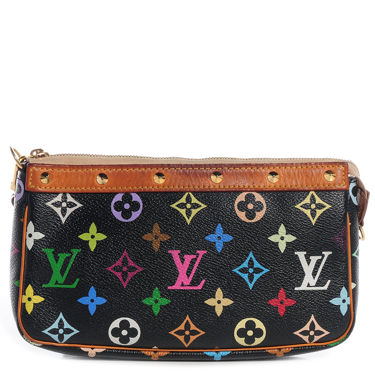 Monogram Multicolor Pochette Accessories Black