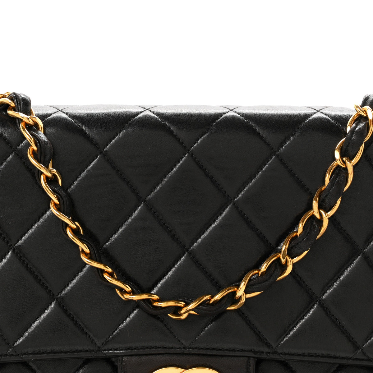 Chanel Lambskin Quilted XL Jumbo Single Flap Black 9 of 13