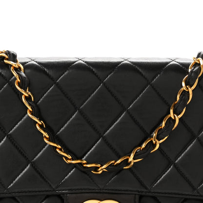 Chanel Lambskin Quilted XL Jumbo Single Flap Black 9 of 13
