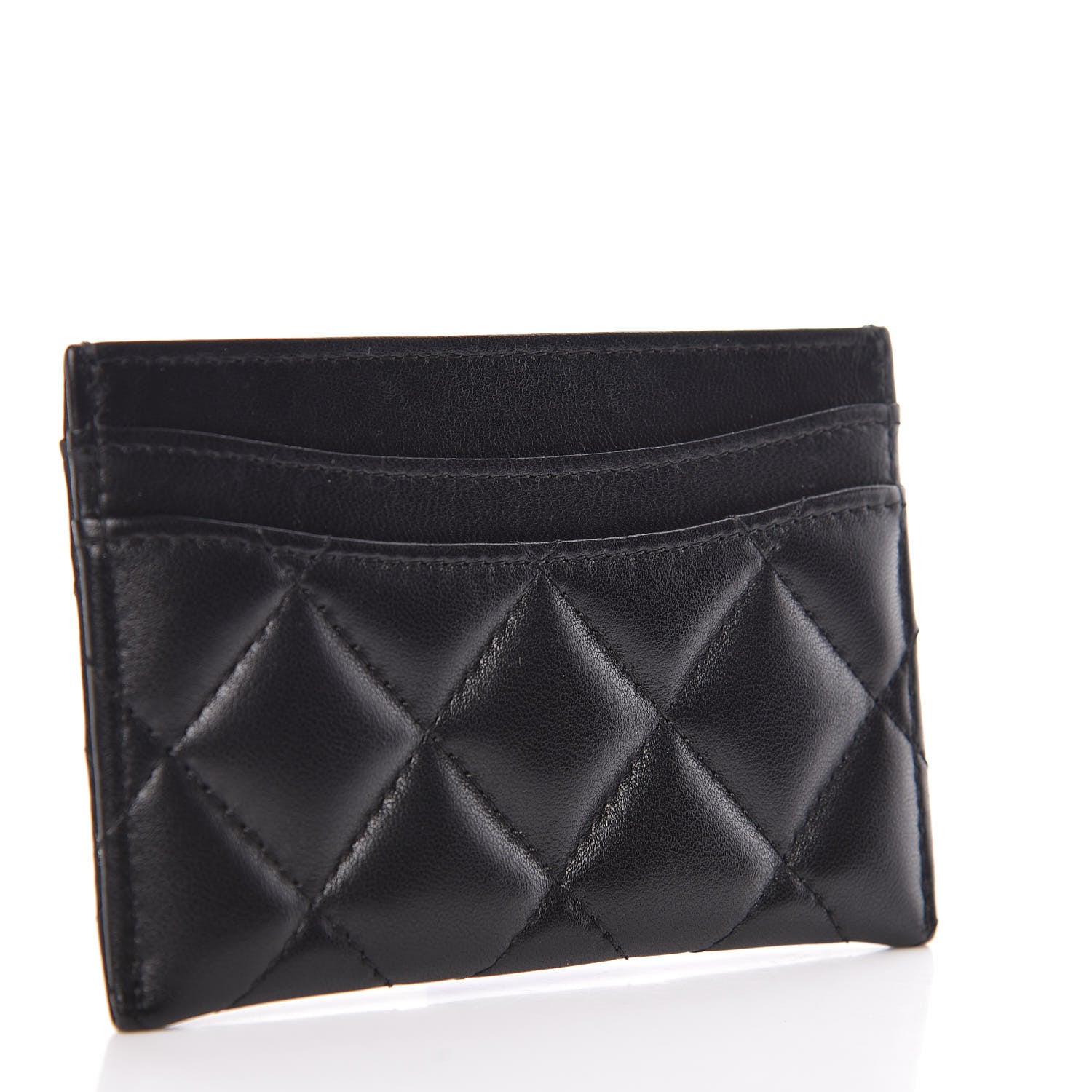 Chanel Lambskin Quilted Card Holder Black 3 of 8