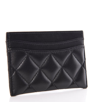 Chanel Lambskin Quilted Card Holder Black 3 of 8