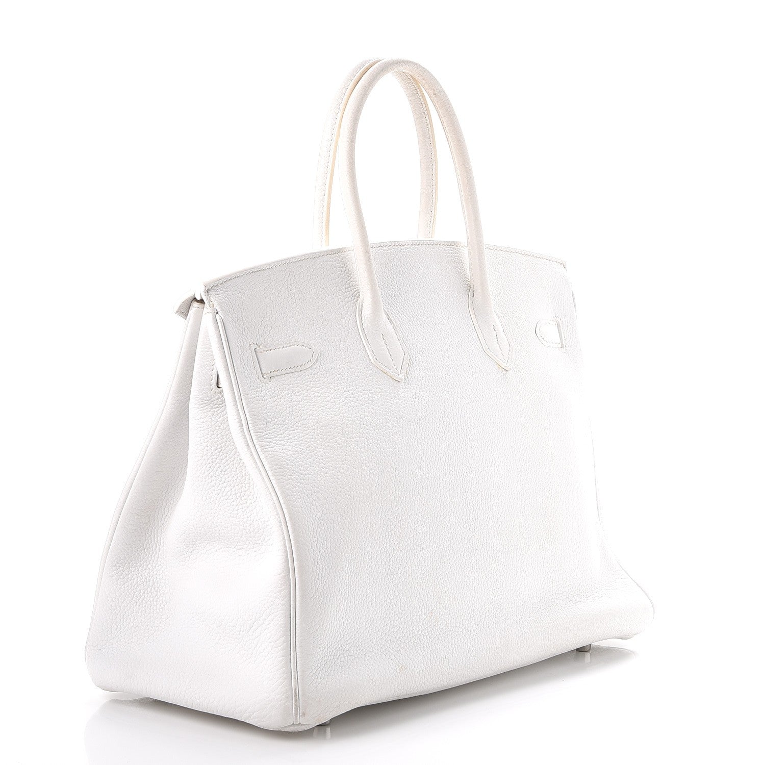 Hermes Taurillon Clemence Birkin 35 White 3 of 44