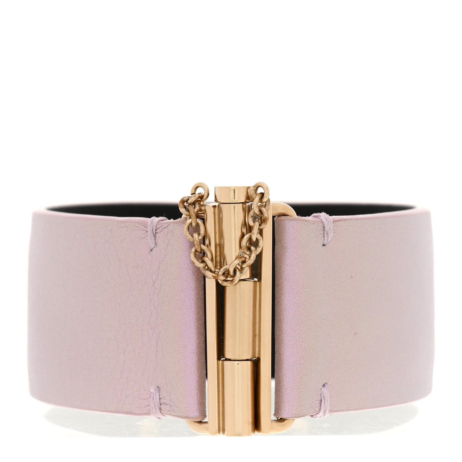 Chanel Calfskin CC Wide Cuff L Lilac 3 of 4