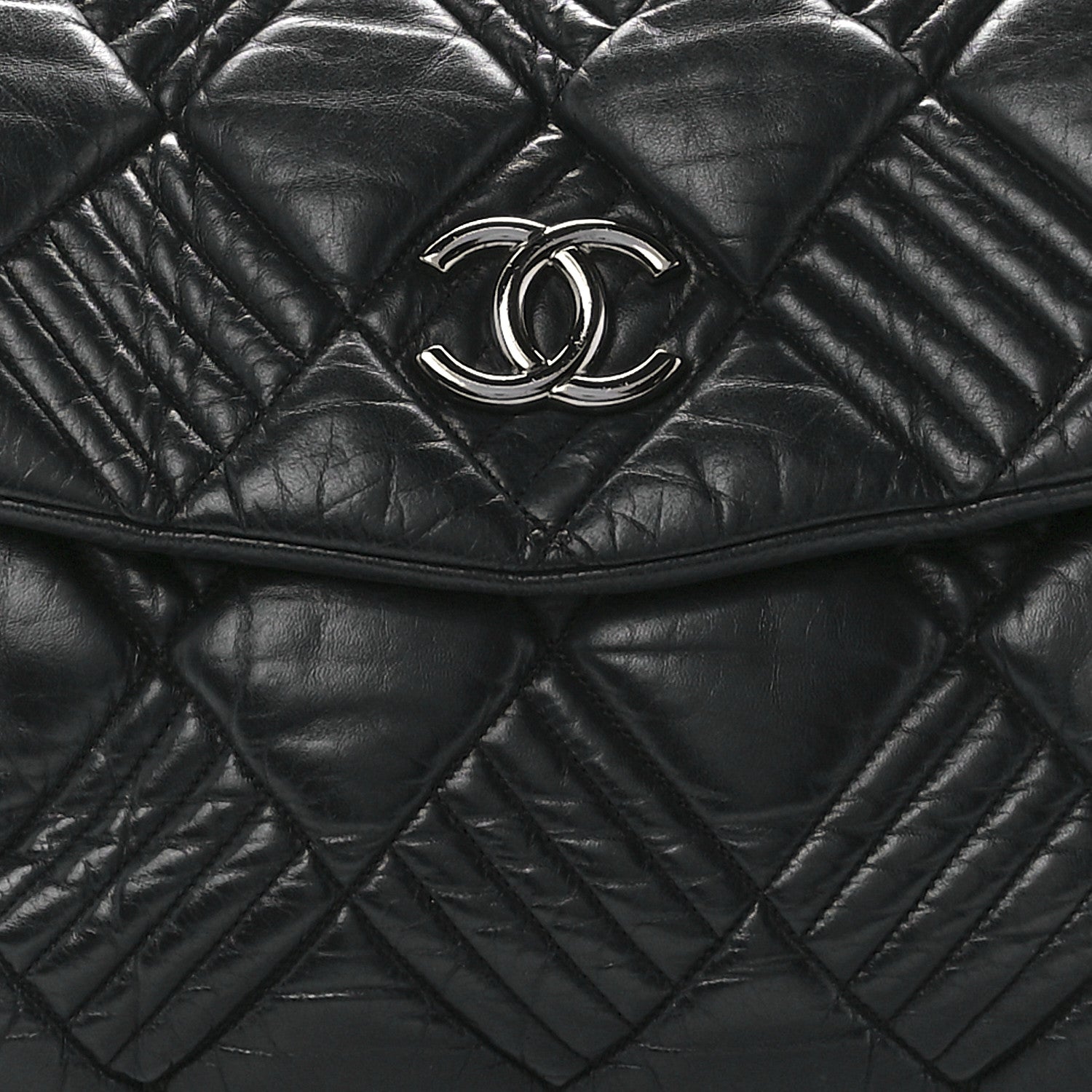 Chanel Lambskin In and Out XL Maxi Flap Black 8 of 11