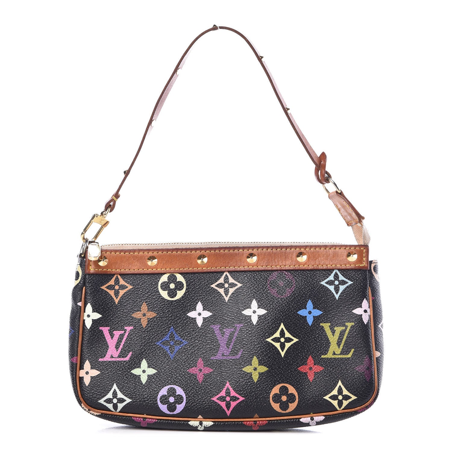 Louis Vuitton Monogram Multicolor Pochette Accessories Black 1 of 7