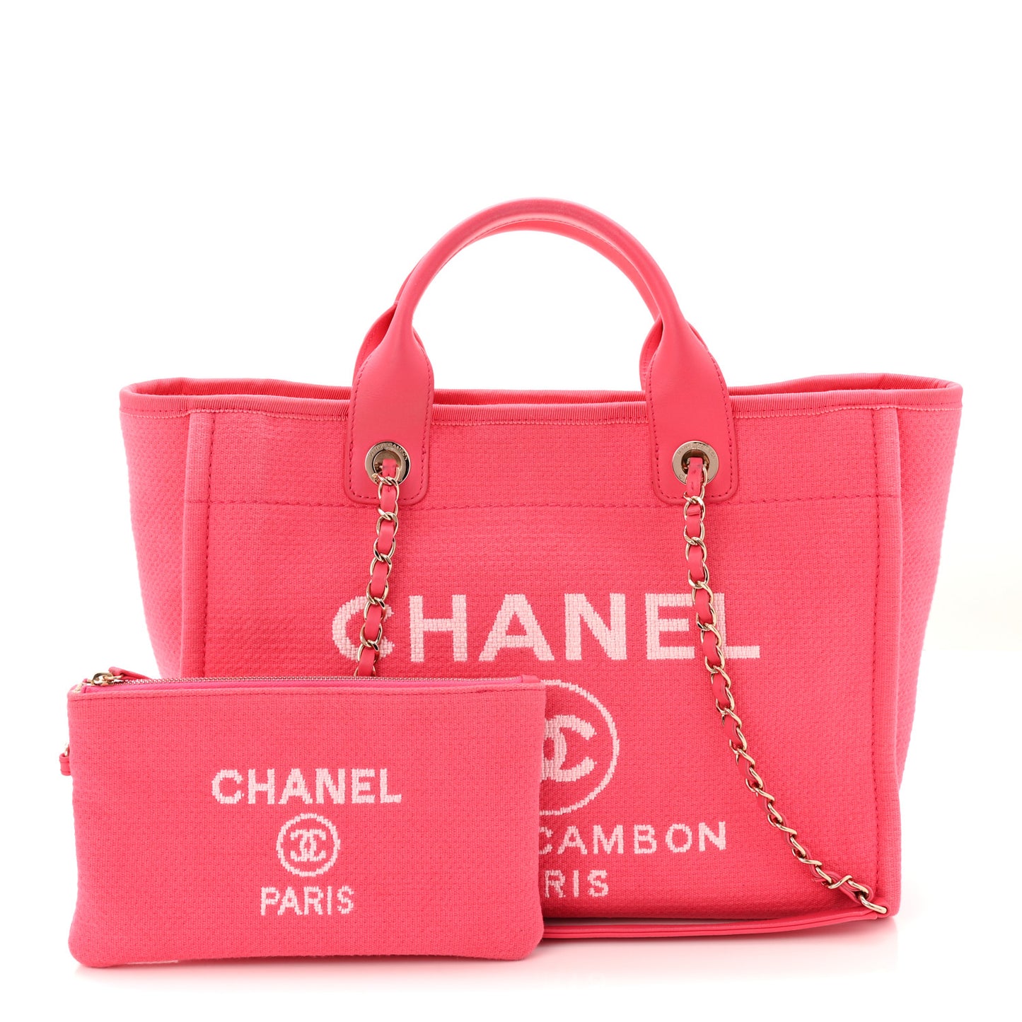 Mixed Fibers Small Deauville Tote  Pink