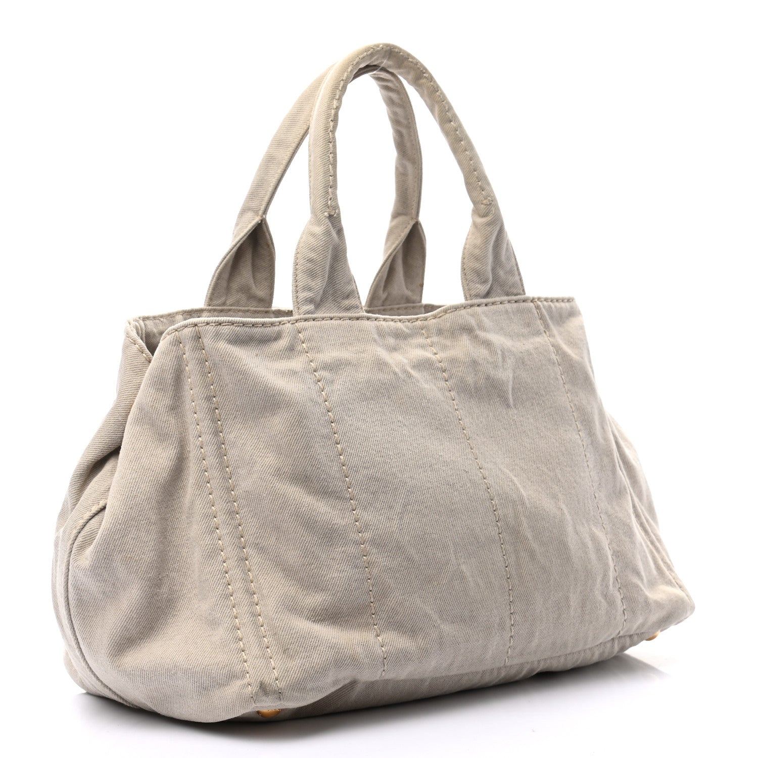 Prada Canapa Logo Shopping Tote Naturale 3 of 11