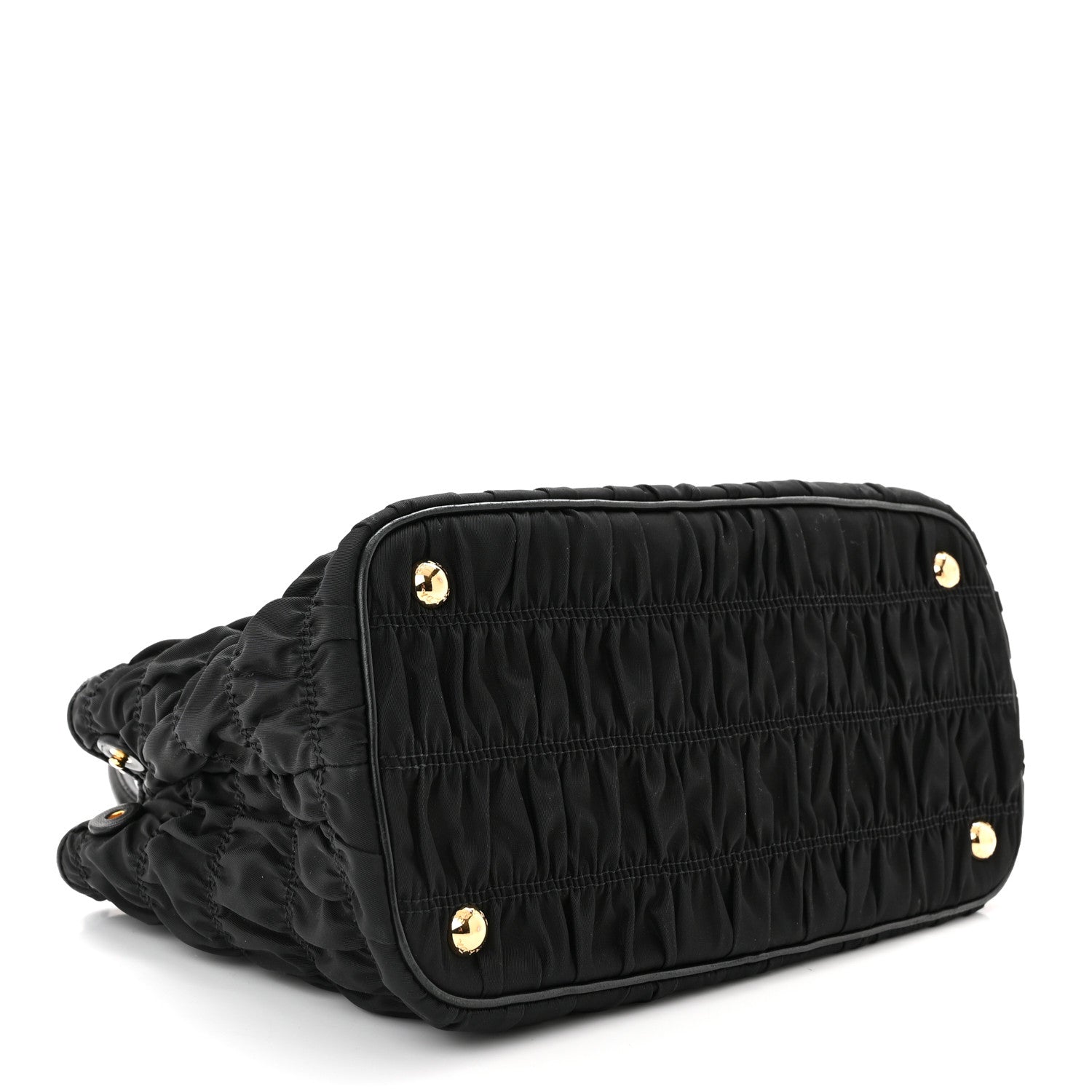 Prada Tessuto Nylon Gaufre Small Tote Black 4 of 9