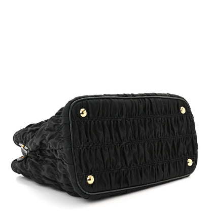 Prada Tessuto Nylon Gaufre Small Tote Black 4 of 9
