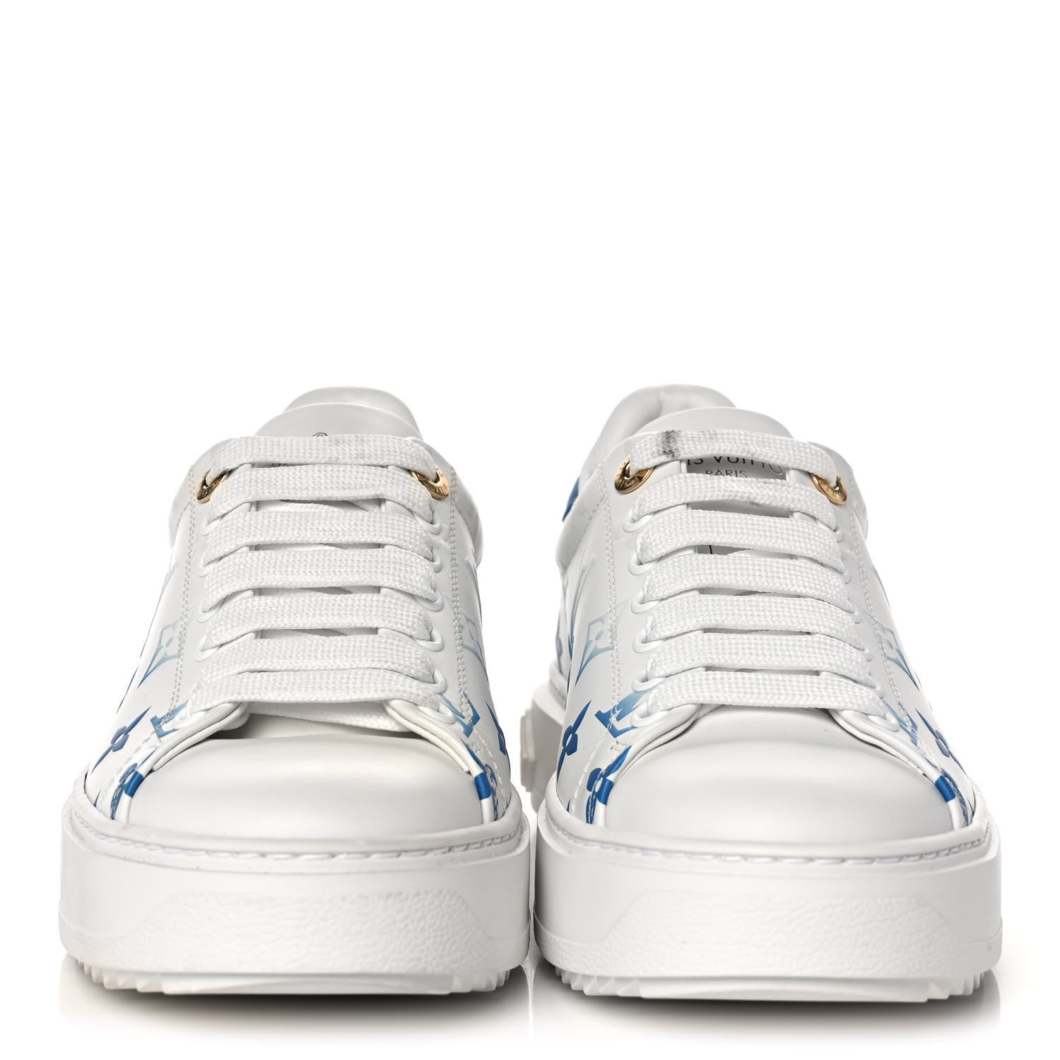 Louis Vuitton Monogram Time Out Sneakers 36 Blue 2 of 11