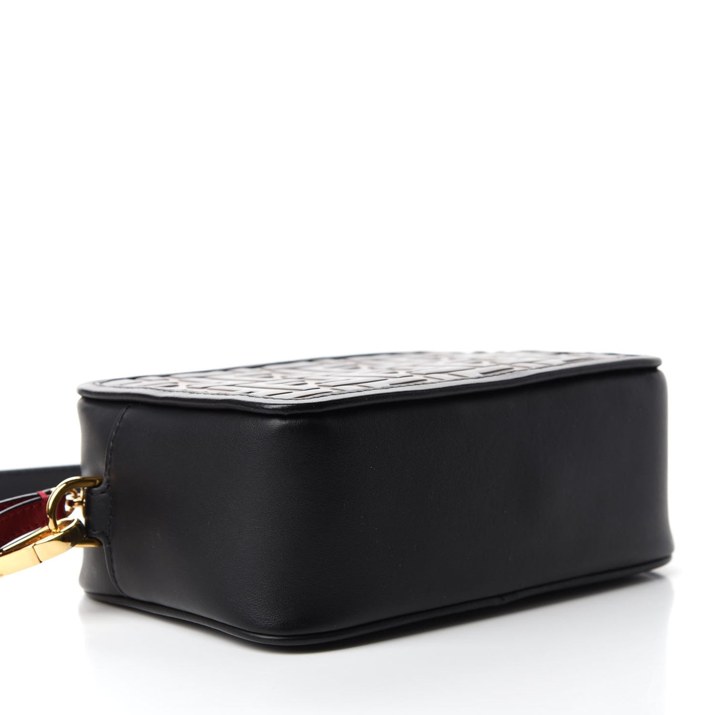 Vitello Century Bi-Color FF 1974 Embossed Mini Camera Case Maya Black