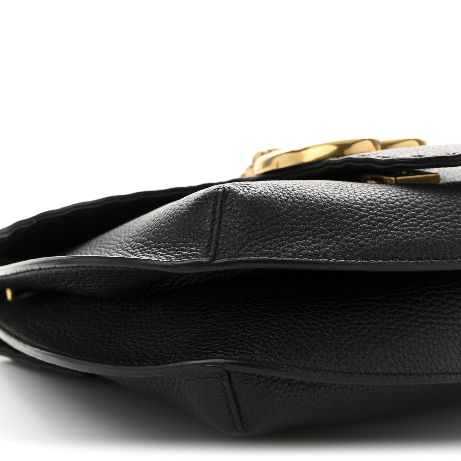 Gucci Cellarius Calfskin Feline GG Marmont Flap Shoulder Bag Black 9 of 10