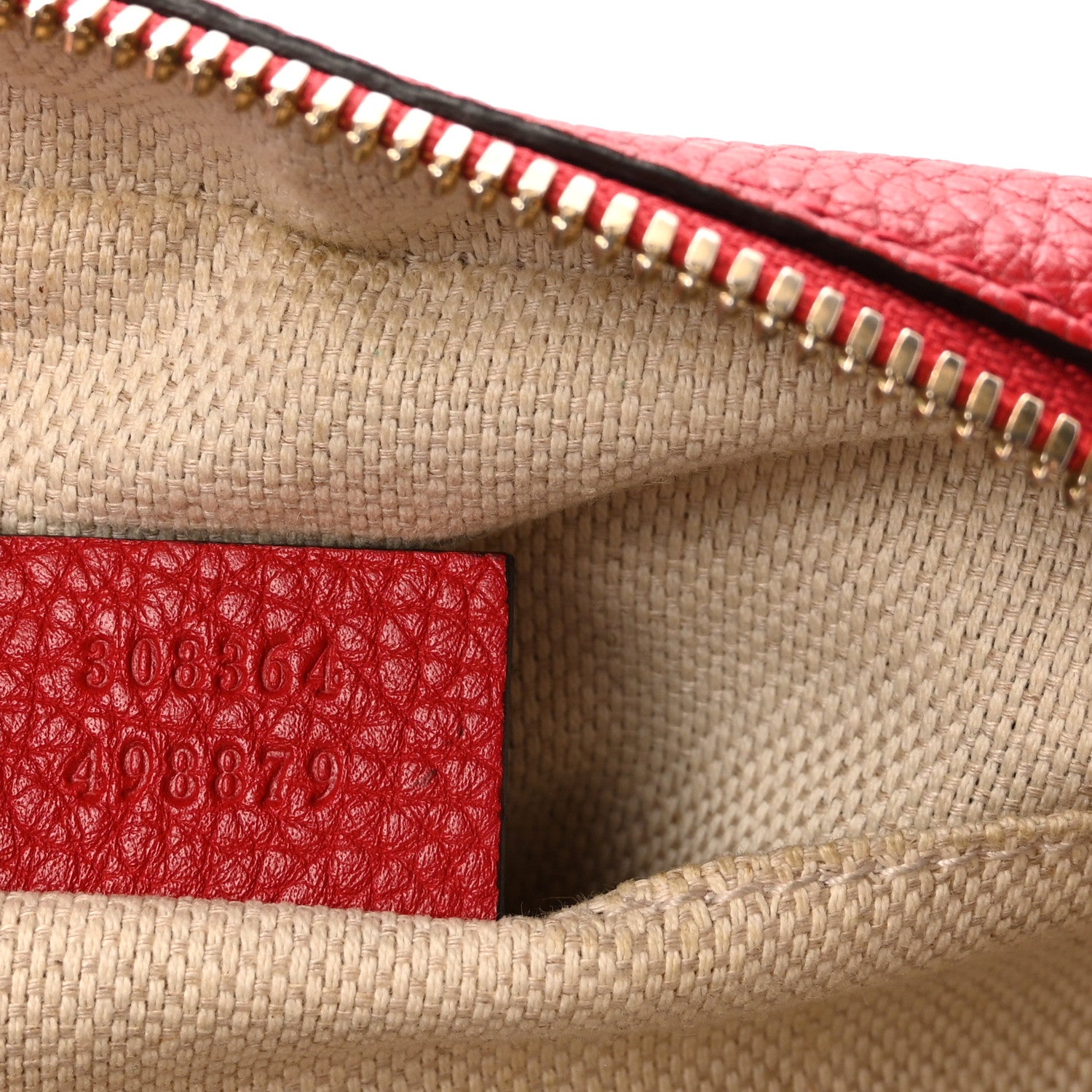 Gucci Pebbled Calfskin Small Soho Disco Bag Vibrant Red 7 of 10