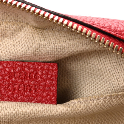Gucci Pebbled Calfskin Small Soho Disco Bag Vibrant Red 7 of 10