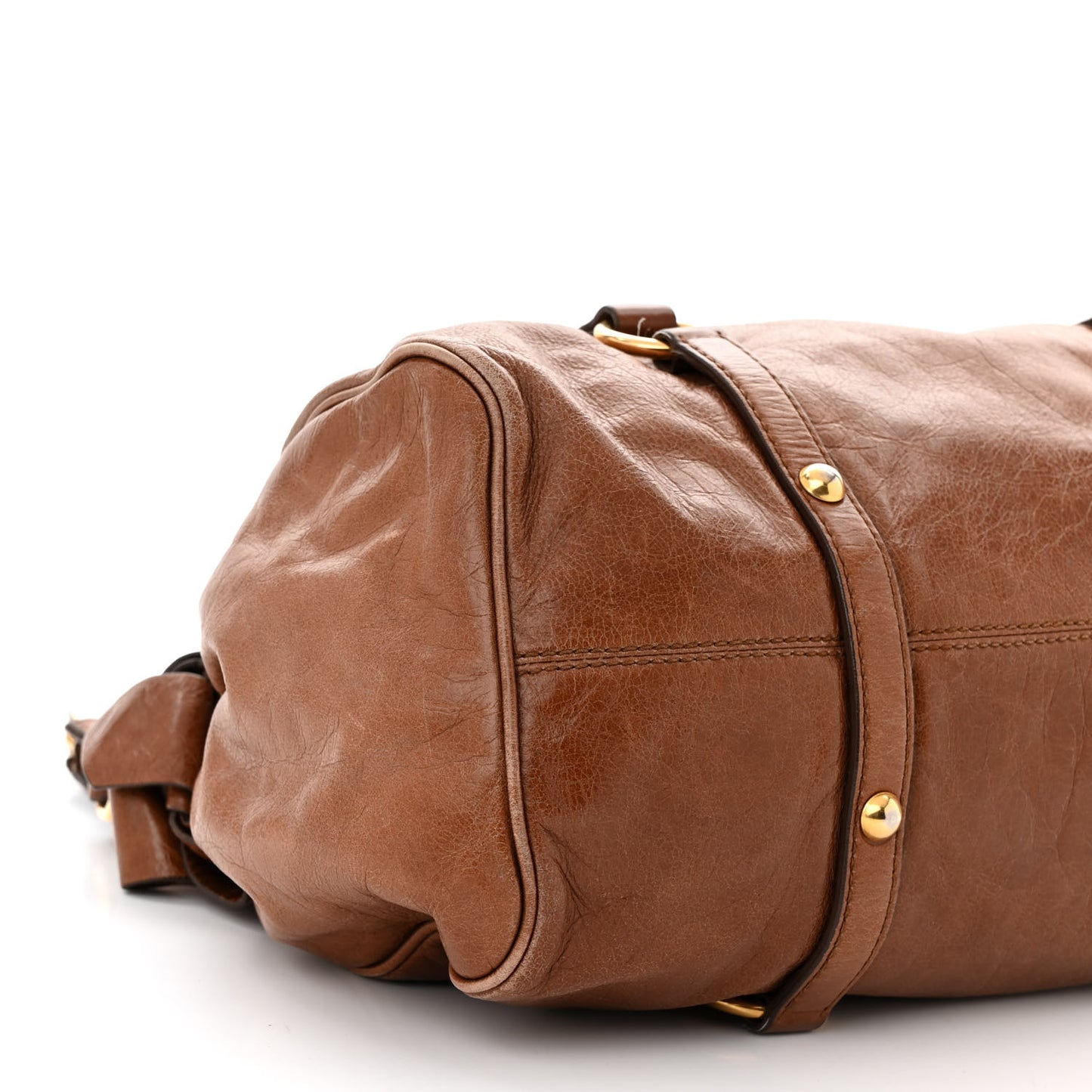 Vitello Lux Bow Bag Brown