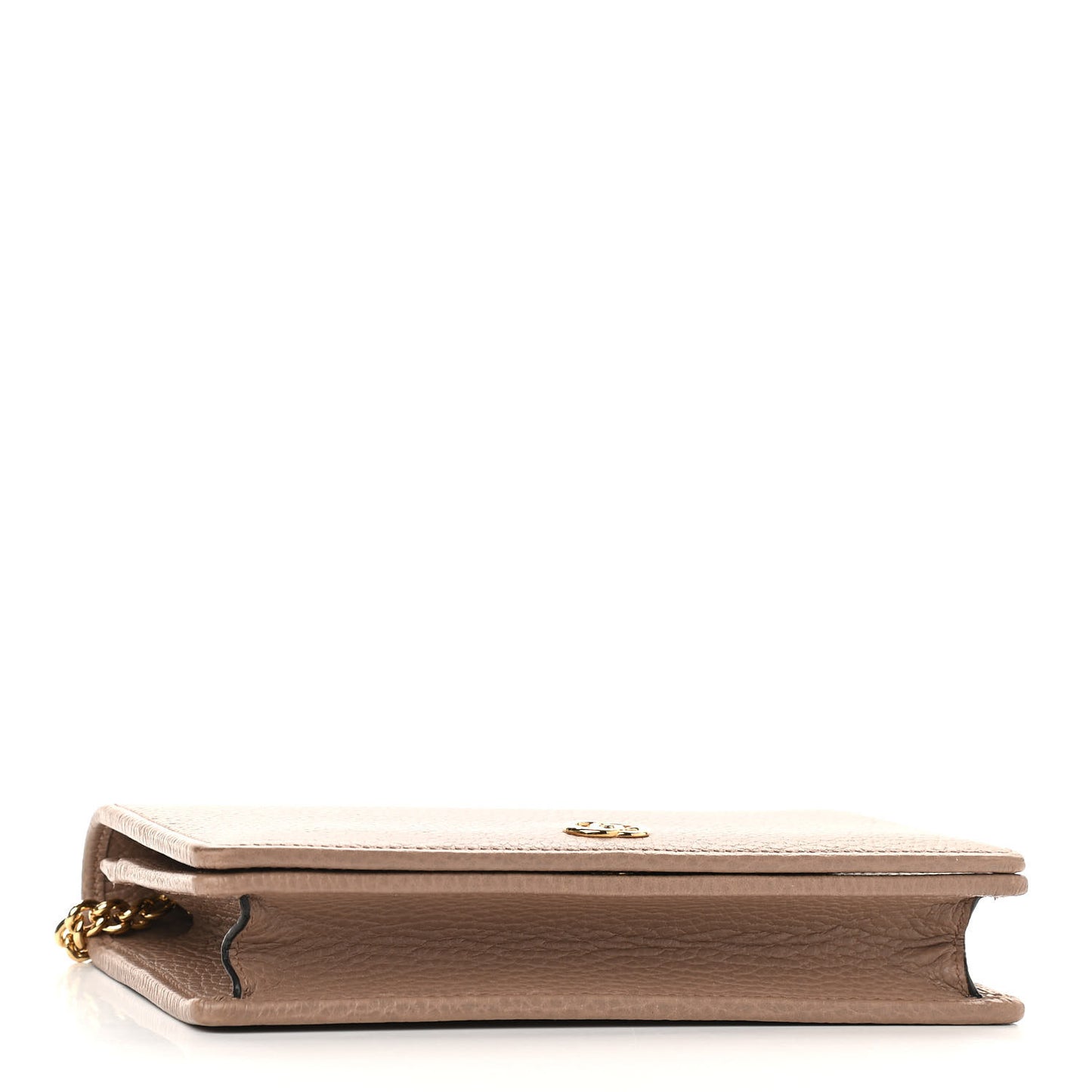 Calfskin Mini GG Marmont Chain Wallet Porcelain Rose