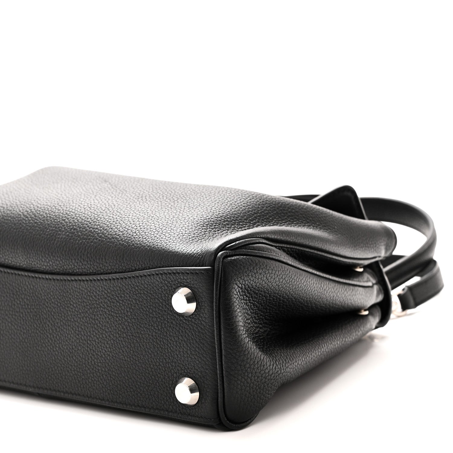 Balenciaga Grained Calfskin Small Rodeo Top Handle Handbag Black 9 of 9