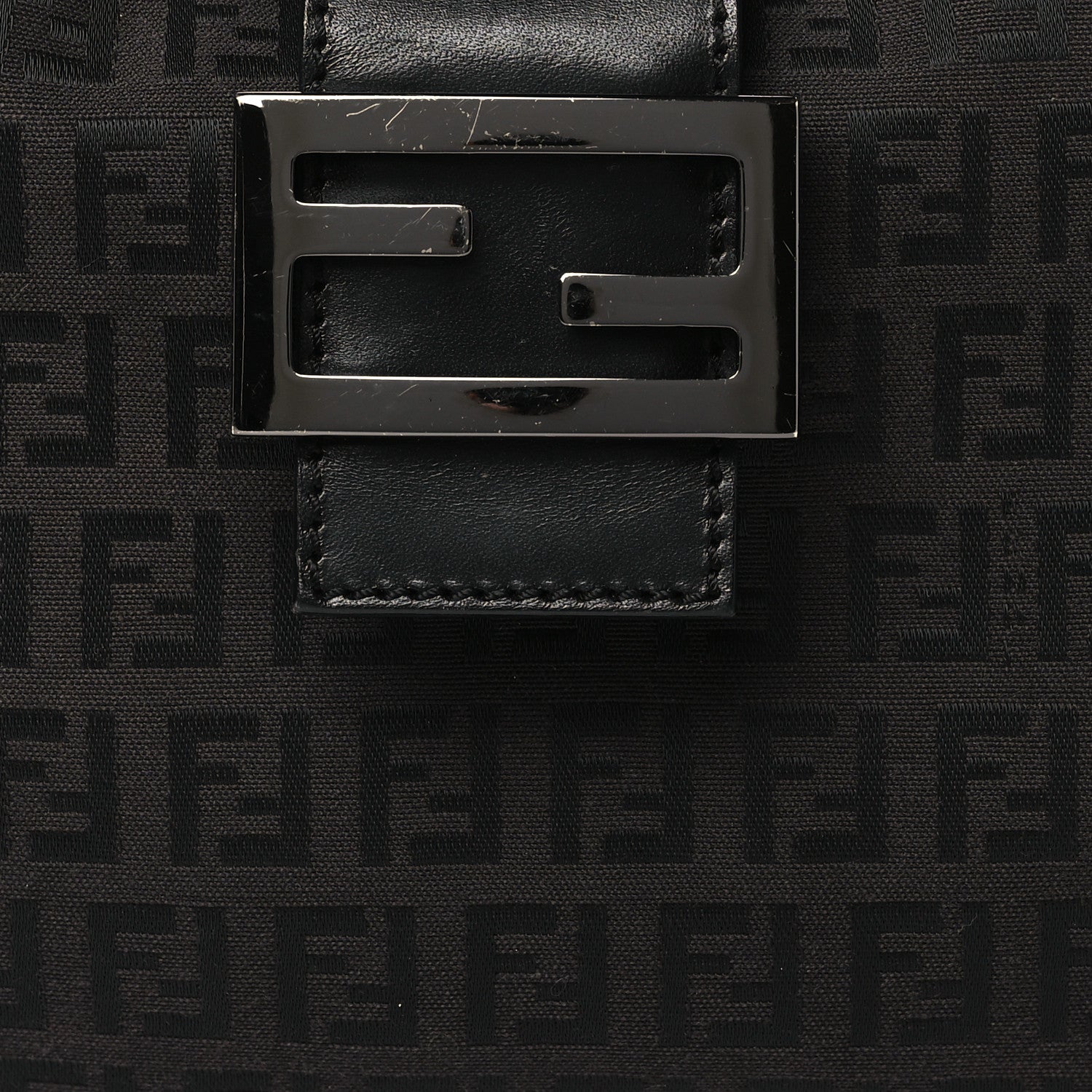 Fendi Zucchino Small Hobo Black 8 of 10