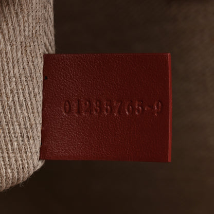 Chloe Canvas Calfskin Medium Woody Ribbon Tote Dark Red 7 of 11
